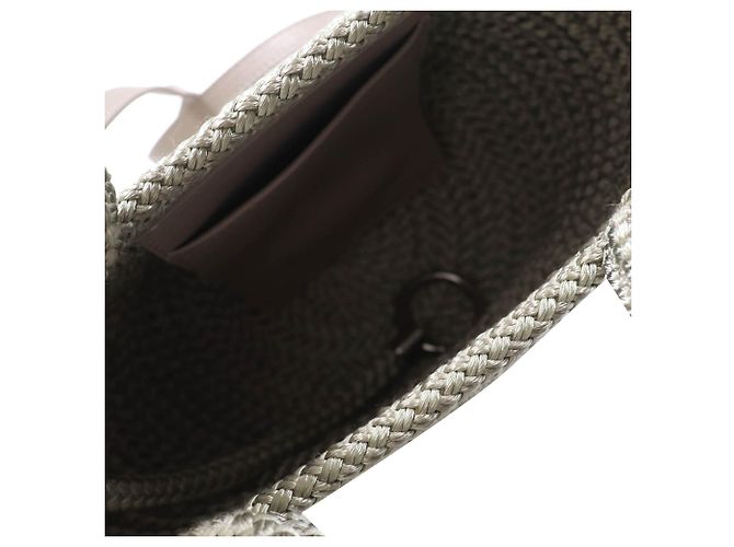 Borsa Ibiza Basket Balenciaga Small in nylon verde Verde chiaro - vista 5