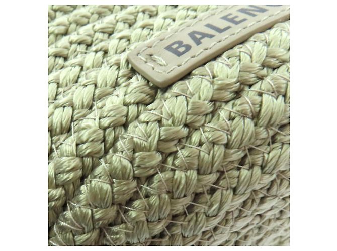 Borsa Ibiza Basket Balenciaga Small in nylon verde Verde chiaro - vista 8