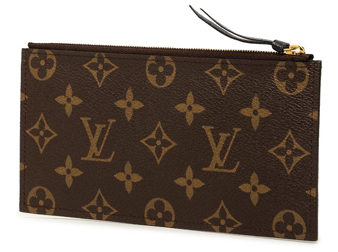 Pochette Félicie Pouch con Zip Louis Vuitton Brown Monogram World Tour Felicie Marrone - vista 2