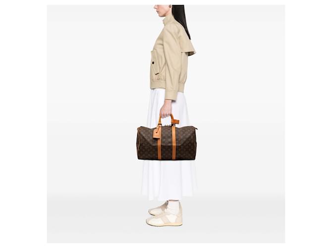 Louis Vuitton Brown Monogram Keepall 45 Marrone - vista 7