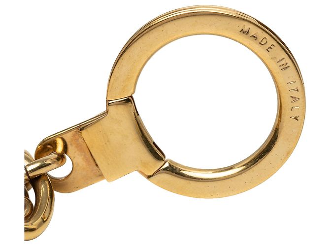 Louis Vuitton Portachiavi e charm per borsa Cadena in metallo dorato e smalto D'oro - vista 3