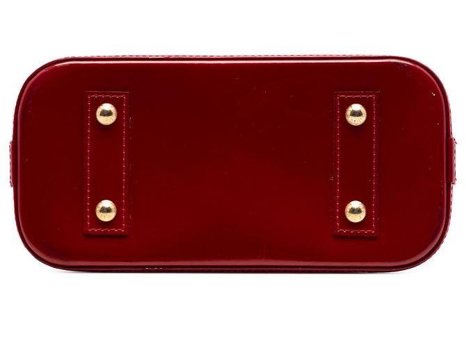 Louis Vuitton Red Monogram Vernis Alma BB Rouge - vue 3