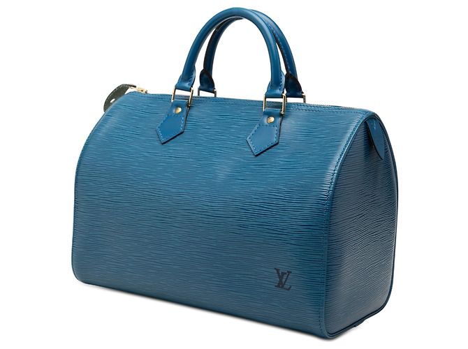 Louis Vuitton Blue Epi Speedy 35 - vista 2