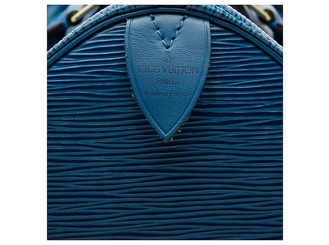 Louis Vuitton Blue Epi Speedy 35 - vista 5