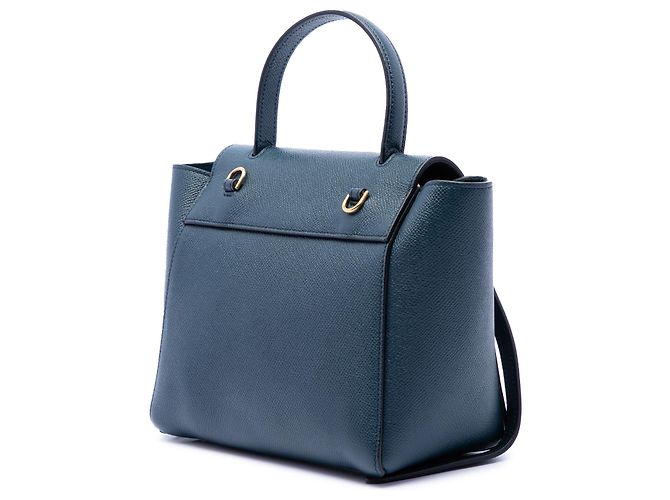 Belt Bag Céline Borsa cintura Celine Nano in pelle di vitello grana naturale blu Blu navy - vista 2