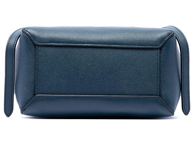Belt Bag Céline Borsa cintura Celine Nano in pelle di vitello grana naturale blu Blu navy - vista 3
