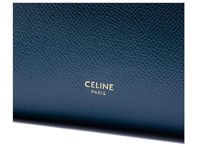 Belt Bag Céline Borsa cintura Celine Nano in pelle di vitello grana naturale blu Blu navy - vista 5