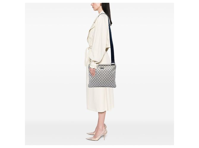 Borsa a tracolla Gucci Beige GG Supreme - vista 5