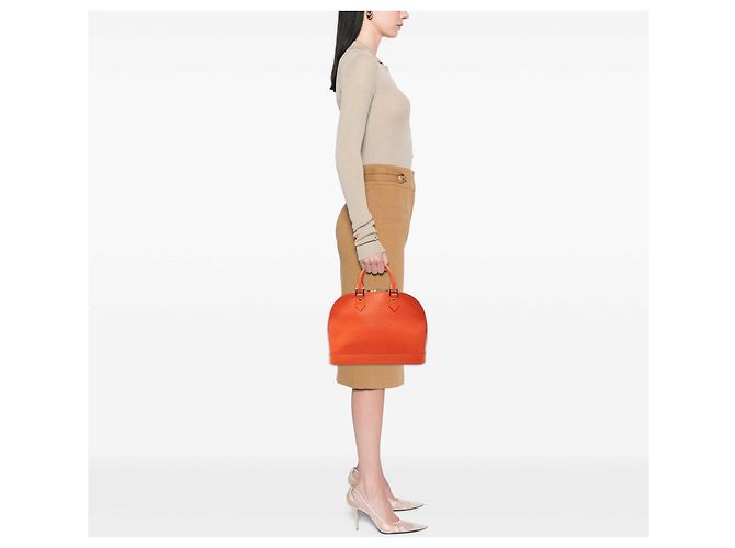 Louis Vuitton Orange Epi Alma PM Arancione - vista 7