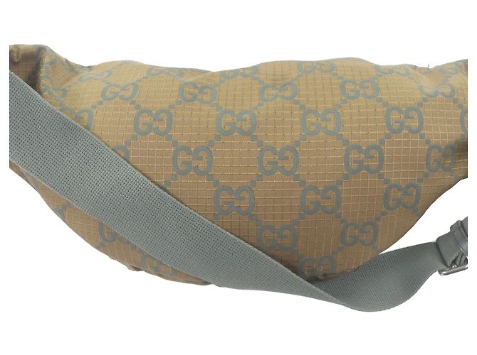 Bolso cinturón Gucci de nailon ripstop GG marrón Castaño Caqui - vista 2