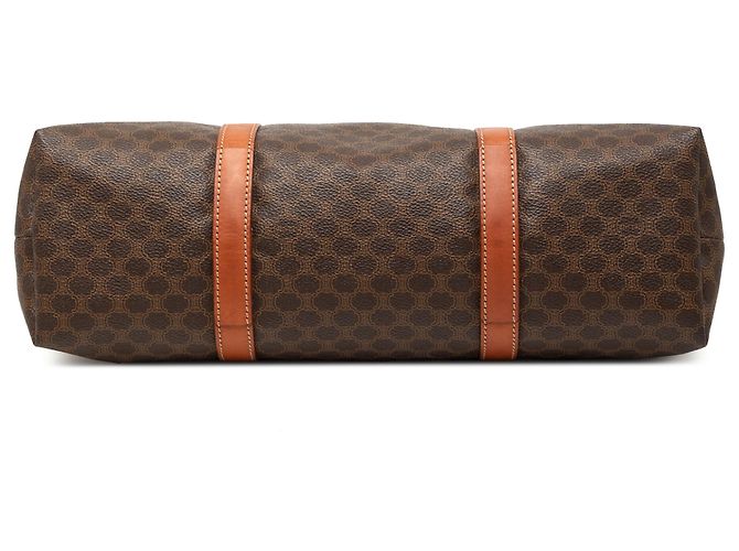 Céline Celine Brown Macadam Coated Canvas Tote Braun - Ansicht 3