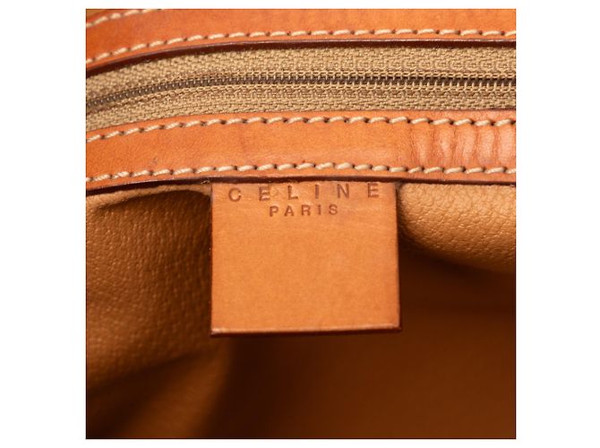 Céline Celine Brown Macadam Coated Canvas Tote Braun - Ansicht 5