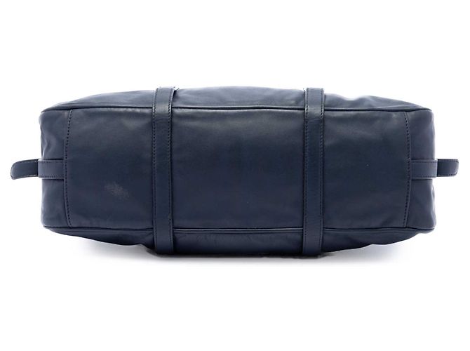 Borsa Shopping Prada in pelle di vitello morbida blu Blu navy - vista 3