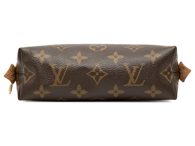 Necessaire Louis Vuitton Brown Monogram Cosmetic Pouch PM Marrone - vista 3