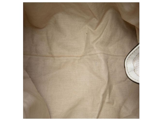 Gucci Sukey Large Tote aus weißem Raffia mit Diamanten Roh - Ansicht 4