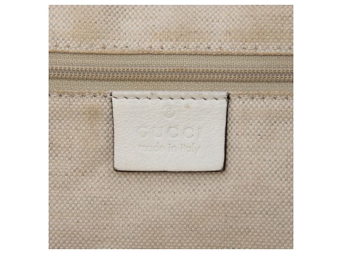 Gucci Sukey Large Tote aus weißem Raffia mit Diamanten Roh - Ansicht 5