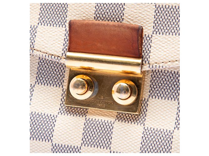 Louis Vuitton White Damier Azur Croisette Bianco - vista 5