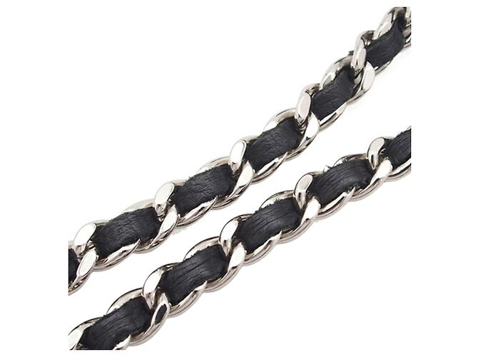 Portafoglio Chanel Black CC Embossed Lambskin Camellia Wallet On Chain Nero - vista 20