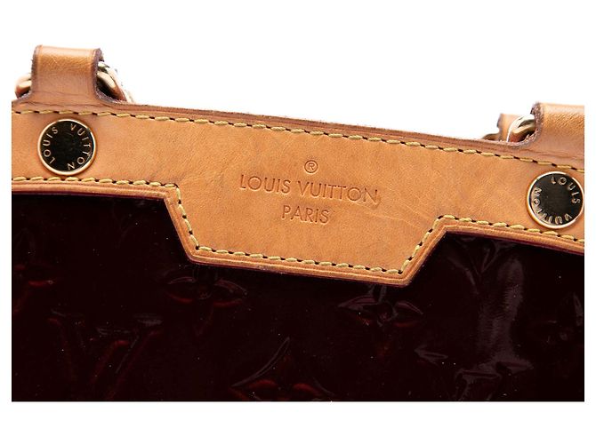 Louis Vuitton Red Monogram Vernis Brea MM Rouge Bordeaux - vue 5