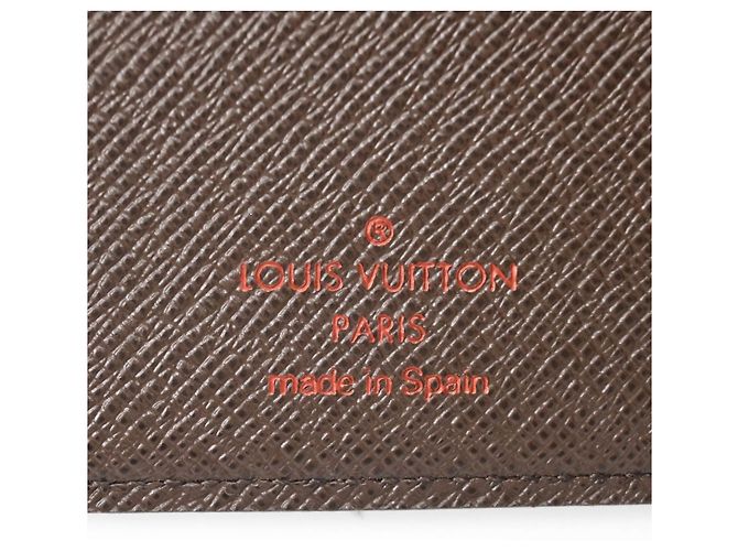 Louis Vuitton Damier Portefeuille Marco Bi-fold Wallet Marrone - vista 10