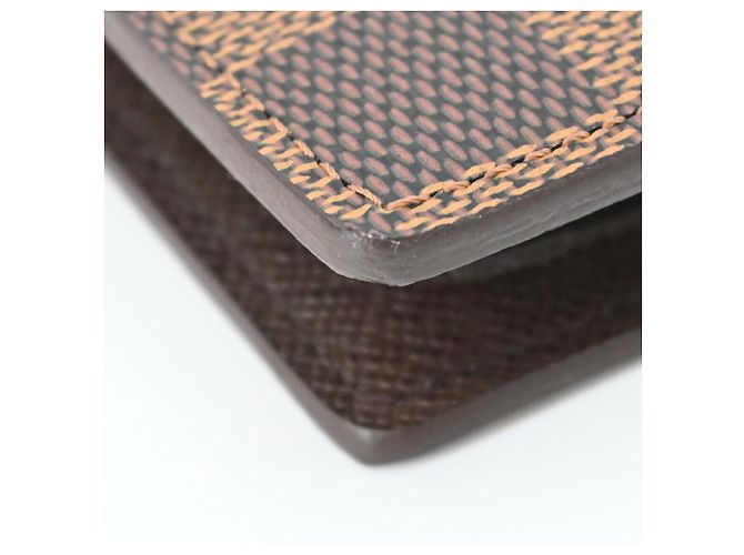 Louis Vuitton Damier Portefeuille Marco Bi-fold Wallet Marrone - vista 14