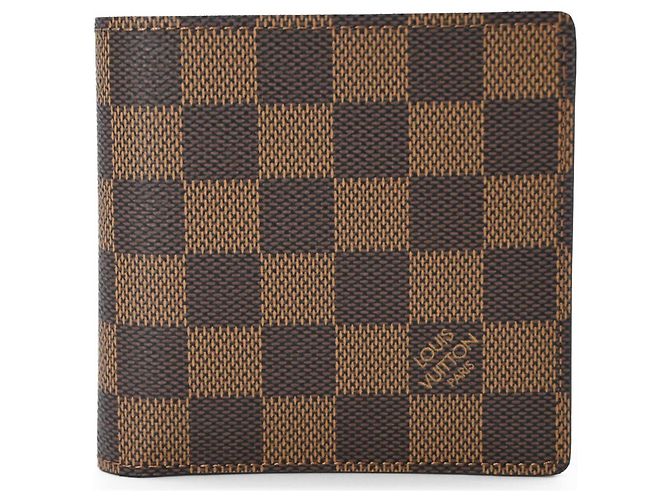 Louis Vuitton Damier Portefeuille Marco Bi-fold Wallet Marrone - vista 2