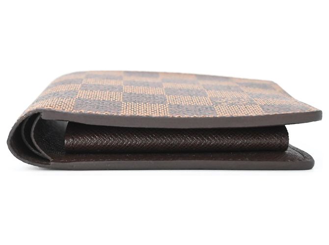 Louis Vuitton Damier Portefeuille Marco Bi-fold Wallet Marrone - vista 4