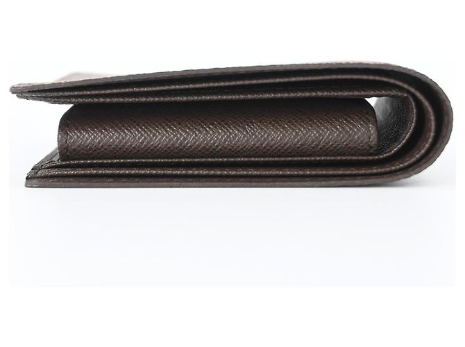 Louis Vuitton Damier Portefeuille Marco Bi-fold Wallet Marrone - vista 5