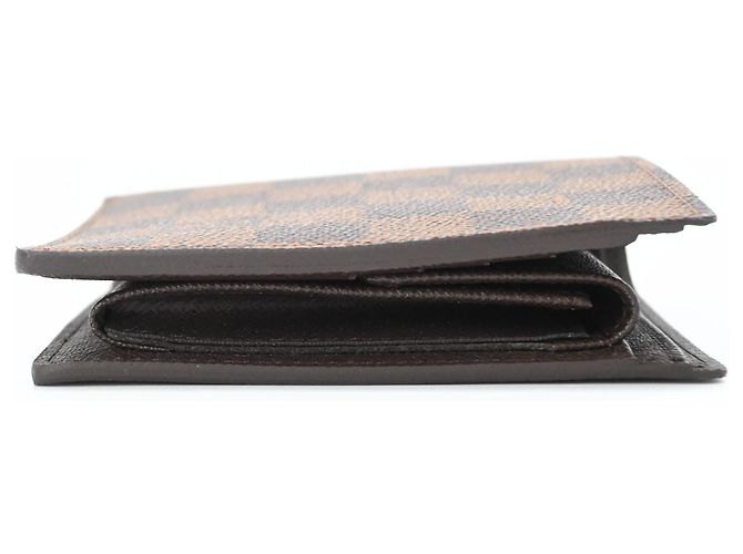 Louis Vuitton Damier Portefeuille Marco Bi-fold Wallet Marrone - vista 6