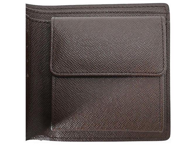 Louis Vuitton Damier Portefeuille Marco Bi-fold Wallet Marrone - vista 9