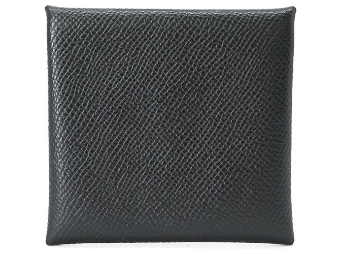 Hermès HERMES Bastia Veau Epsom Leather Coin Case Wallet Negro - vista 2