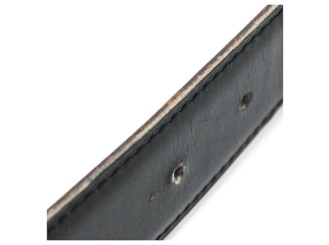 Hermès Cinto Hermes Constance Touareg H-Belt Marrom Preto Prata - vista 17