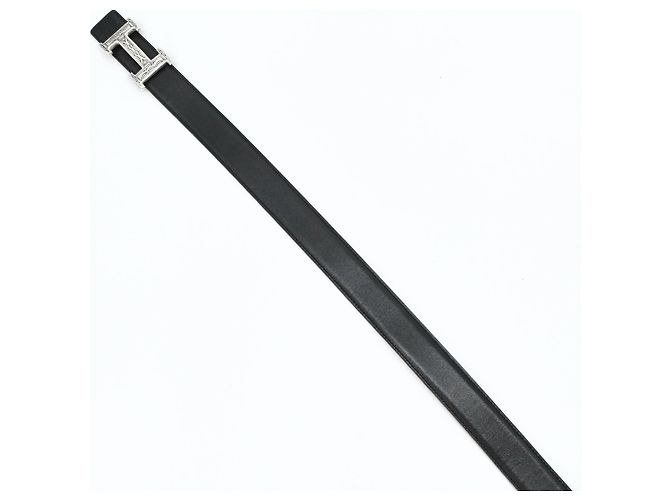 Hermès Cinto Hermes Constance Touareg H-Belt Marrom Preto Prata - vista 7