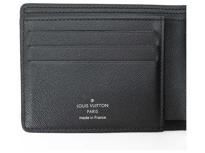 Louis Vuitton Monogram Portefeuille Multiple Bi-fold Wallet Nero Monogramma - vista 7