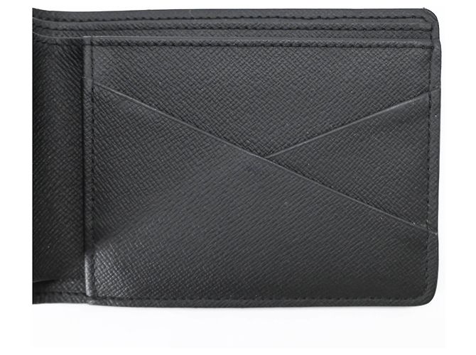 Louis Vuitton Monogram Portefeuille Multiple Bi-fold Wallet Nero Monogramma - vista 8