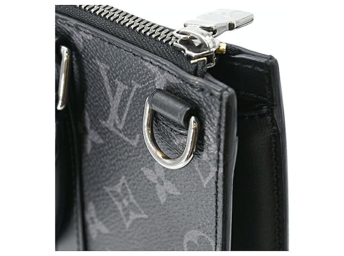 Louis Vuitton Monogram Eclipse Sac Plat Cross Tote Nero Monogramma - vista 10