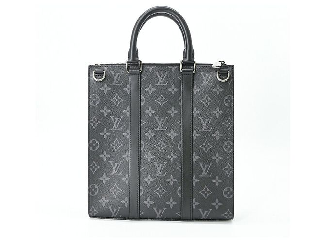 Louis Vuitton Monogram Eclipse Sac Plat Cross Tote Nero Monogramma - vista 2
