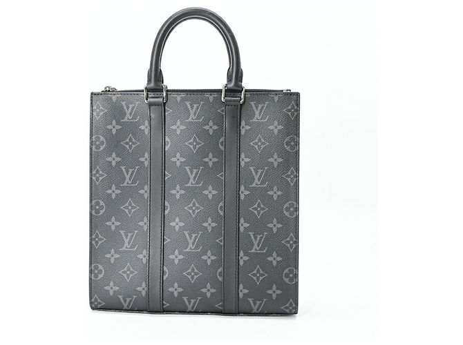 Louis Vuitton Monogram Eclipse Sac Plat Cross Tote Nero Monogramma - vista 3