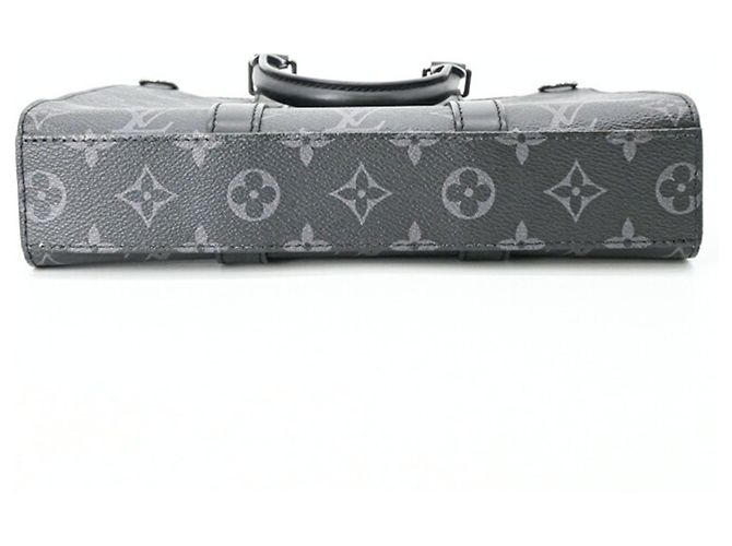 Louis Vuitton Monogram Eclipse Sac Plat Cross Tote Nero Monogramma - vista 7