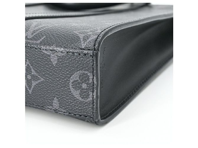 Louis Vuitton Monogram Eclipse Sac Plat Cross Tote Nero Monogramma - vista 8
