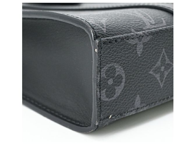 Louis Vuitton Monogram Eclipse Sac Plat Cross Tote Nero Monogramma - vista 9