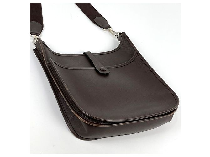 Hermès Borsa a tracolla Hermes Evelyne 2 PM Cioccolato - vista 2