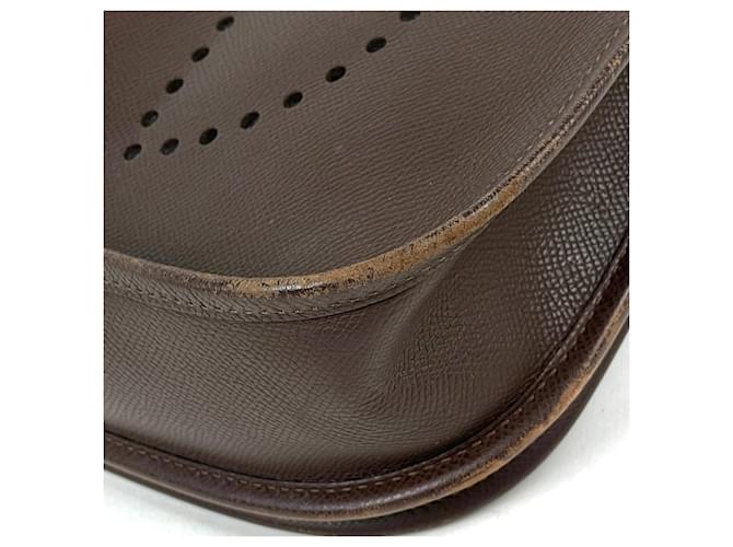 Hermès Borsa a tracolla Hermes Evelyne 2 PM Cioccolato - vista 4