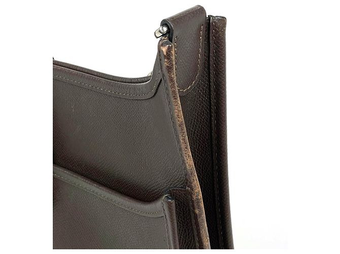 Hermès Borsa a tracolla Hermes Evelyne 2 PM Cioccolato - vista 5
