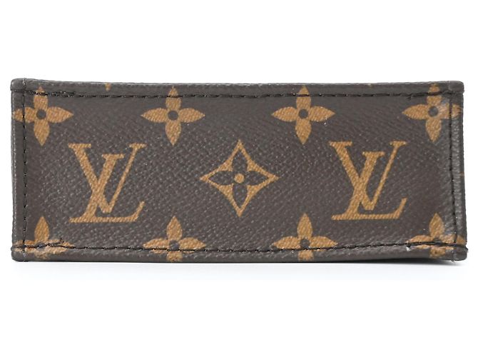 Borsa Louis Vuitton Monogram Petite Sac Plat Marrone Monogramma - vista 5
