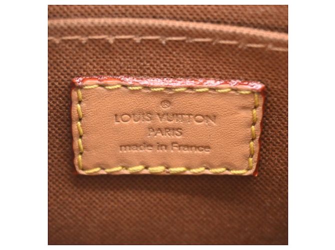 Borsa Louis Vuitton Monogram Petite Sac Plat Marrone Monogramma - vista 8