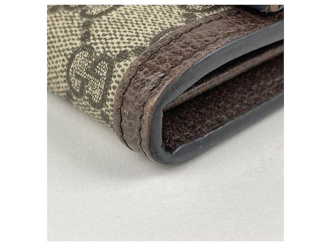 Gucci Long Wallet in GG Pattern Red Beige Green - view 3