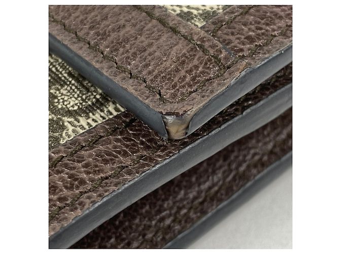 Gucci Long Wallet in GG Pattern Red Beige Green - view 4
