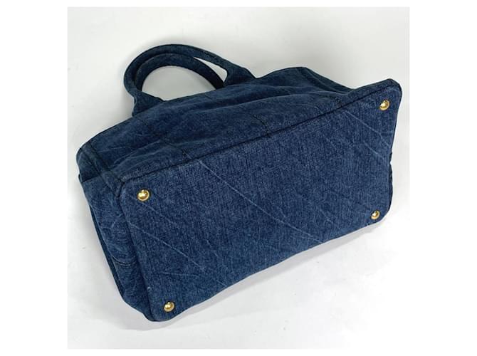 Prada Canapa Tote Bag Blau - Ansicht 2