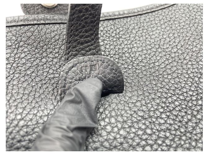 Hermès Borsa a tracolla Hermes Evelyne 3 Nero - vista 11